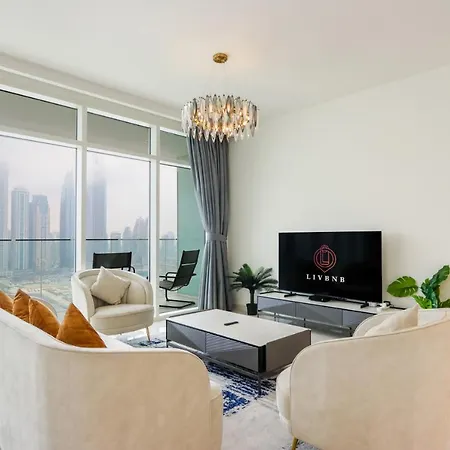 Livbnb - Lush 3 Bedroom With Marina And City Skyline Views Dubai Exterior photo